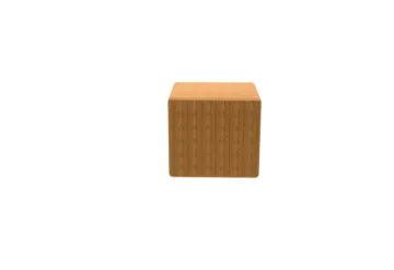 a wooden block on a white background