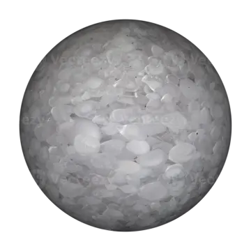 a ball of ice on a white background