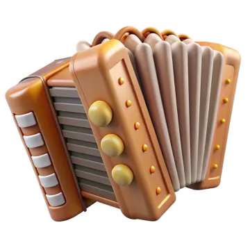 a close up of an accordion