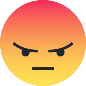 the face of a person with an angry expression