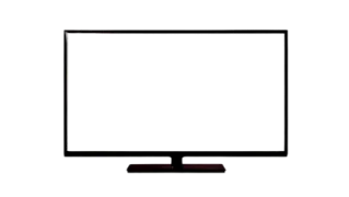 a flat screen tv on a white background