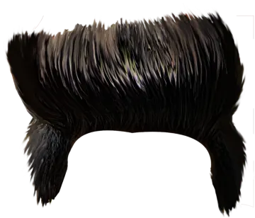a drawing of a black dog's head