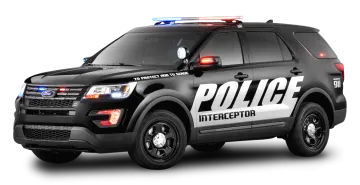 a police car is shown in this image