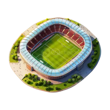 an aerial view of a soccer stadium
