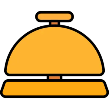 a yellow dome with a white background