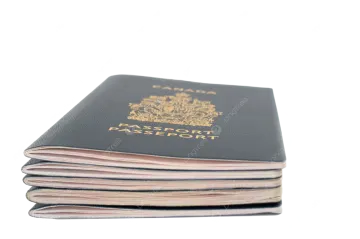 a passport on a white background