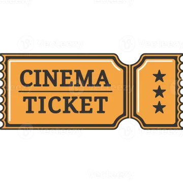 a cinema ticket with a star on it