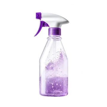 a spray bottle filled with purple liquid