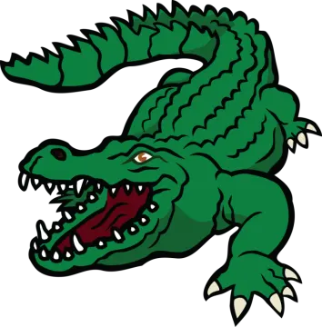a crocodile with its mouth open