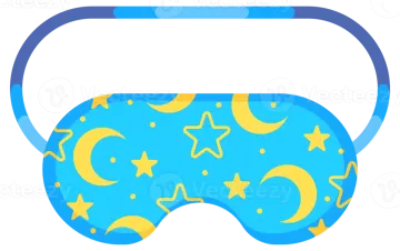 a sleep mask with stars and moons on it