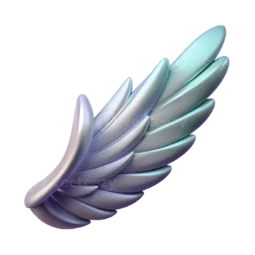 an image of a blue and white wing