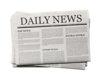 daily news on a white background