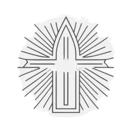 a cross with rays coming out of it
