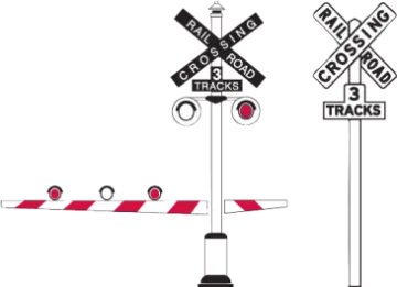 an image of a street sign and some traffic signs