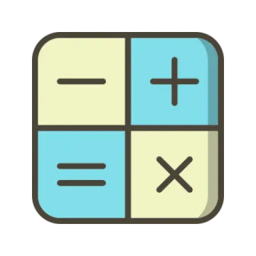 a square icon with two equals on it
