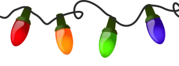 a string of christmas lights