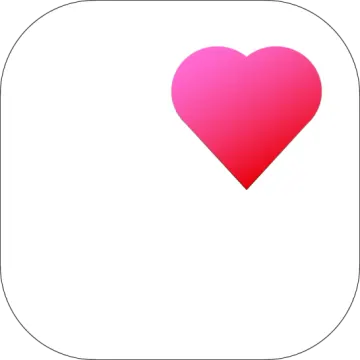 a pink heart on a white background