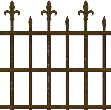 a wrought fence