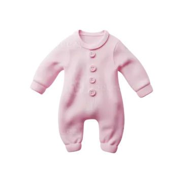 a baby girl's pink sweater with buttons