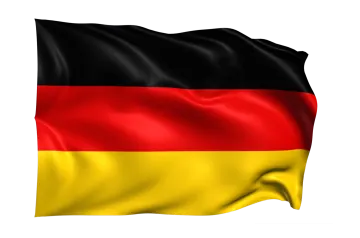 the flag of germany waving in the wind