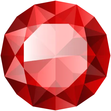 a red diamond on a white background