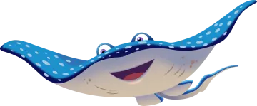 an image of a blue and white spotted shark