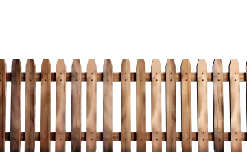 a wooden fence on a white background