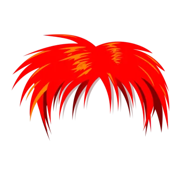 an image of a red and yellow hair