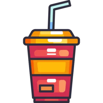 a drink in a plastic cup with a straw
