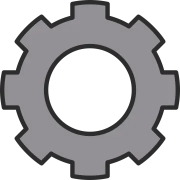 a gear wheel icon