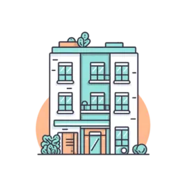 a building with plants growing out of it