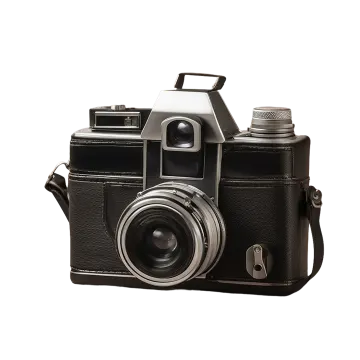 an old camera on a white background