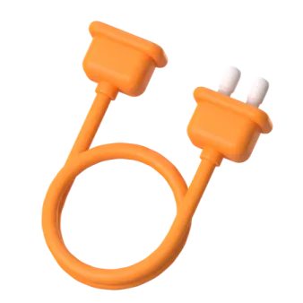a pair of ear plugs on a white background