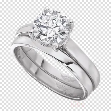 a white gold engagement ring with a diamond
