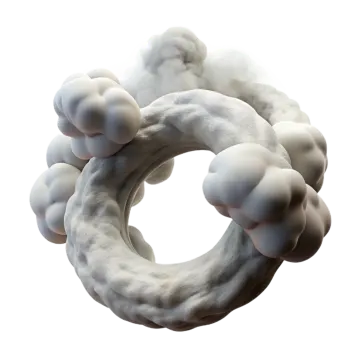 an image of a ring made out of clouds