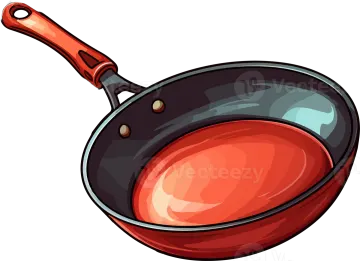 a frying pan on a white background
