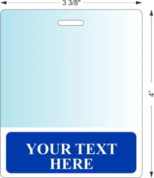 a blue and white sign with the text'your text here '