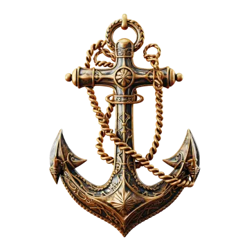 an anchor on a white background
