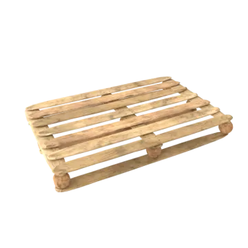 a wooden crate on a white background