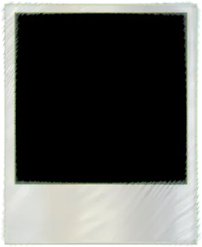 a black and white photo frame on a white background
