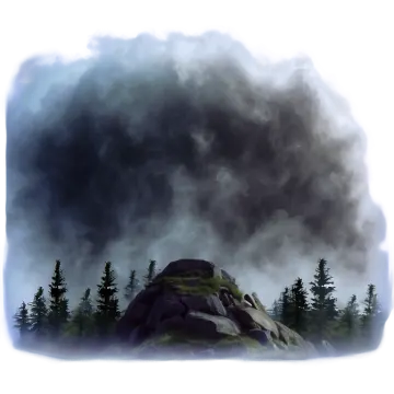 the sky is cloudy
