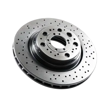 a brake disc on a white background