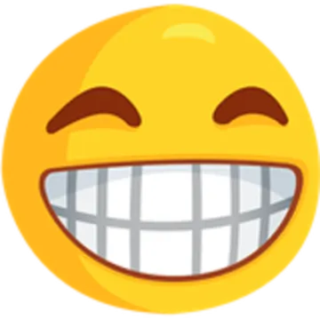 a smiley face with a big smile