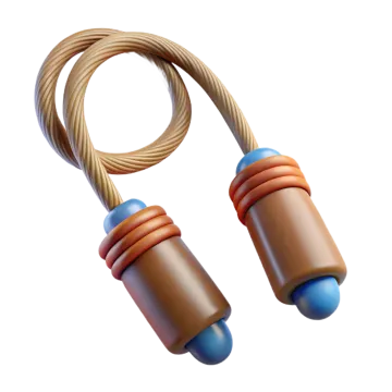 a pair of brown and blue earphones