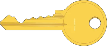 a golden key