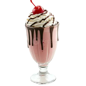 a glass filled with chocolate and whipped cream