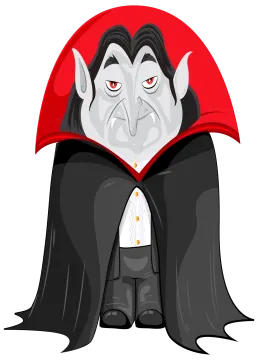 dracula vector cartoon character