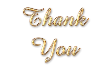 a gold foil balloon with the words thank you