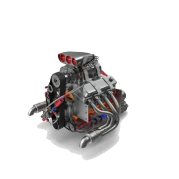 a small engine on a white background