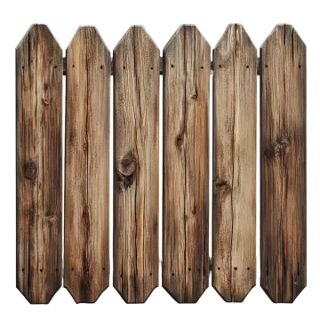 a wooden fence on a white background